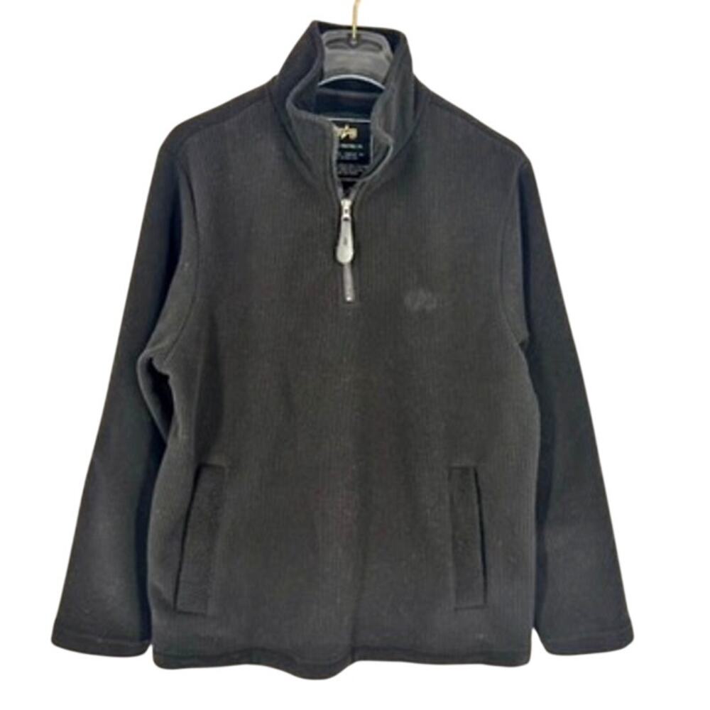 Alpha Industries 1/4 Zip Fleece Black Small